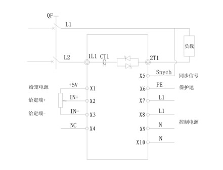 单相可控硅调压器装置和根基电路接线道理图(图3) 单相可控硅调压器装置和根基电路接线道理图(图3)